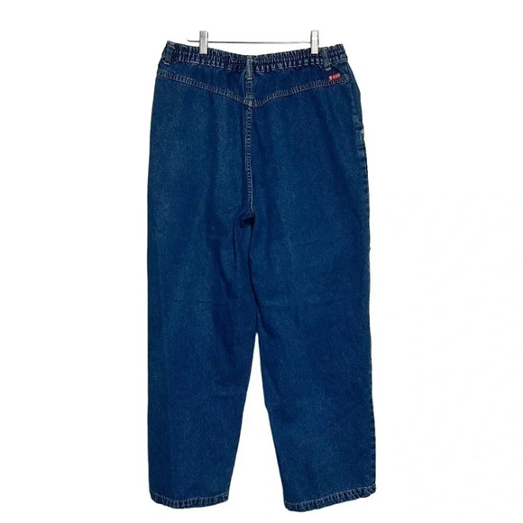 Vintage Gloria Vanderbilt baggie utility jeans with‎ elastic waist size 14 - Picture 4 of 6
